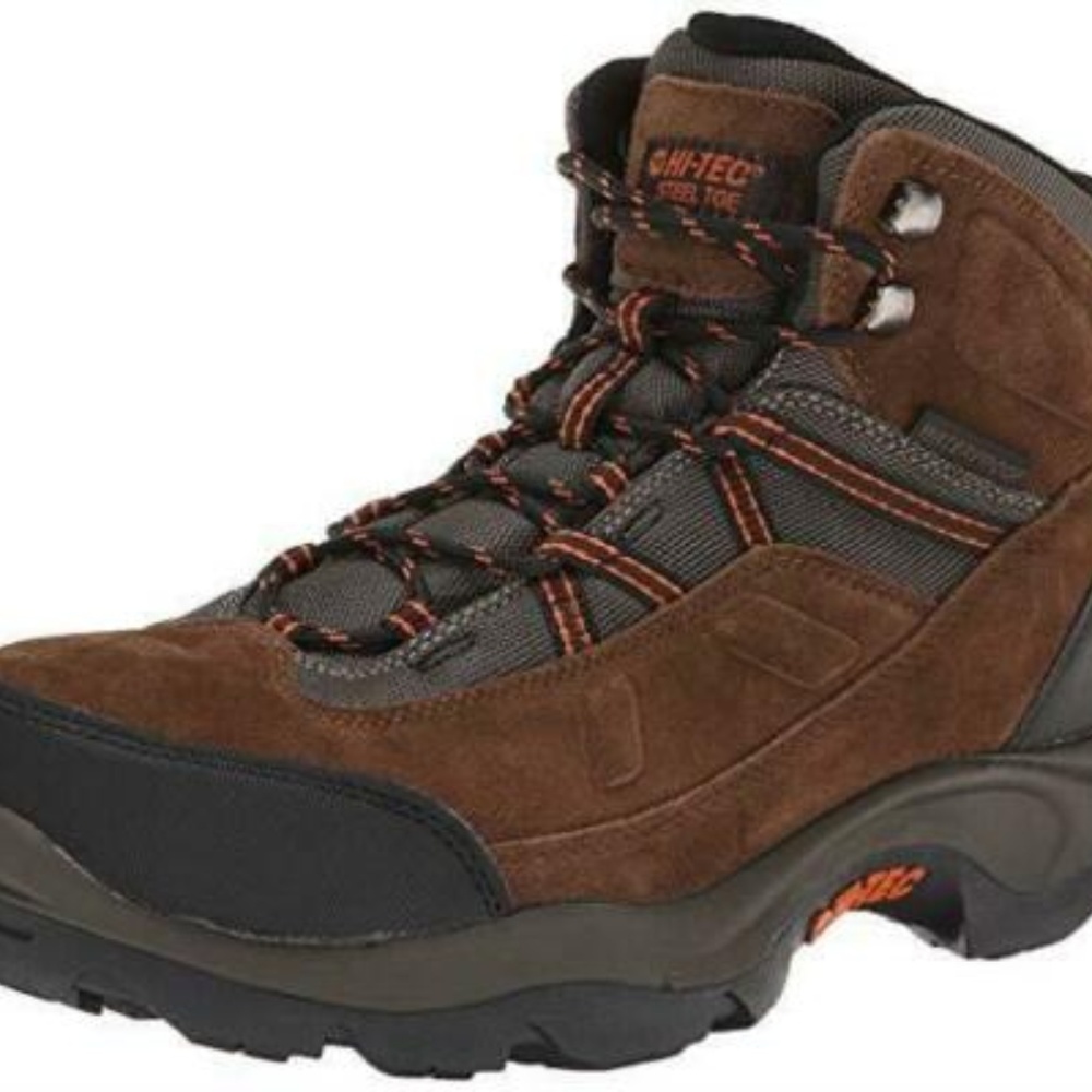 NEW Hi-Tec Men's Bandera STEEL TOE Brown Boots 7.5